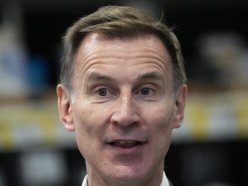 Chancellor of the Exchequer Jeremy Hunt (Kirsty Wigglesworth/PA)