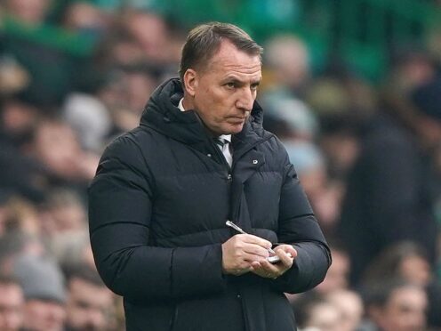 Brendan Rodgers wants Celtic to maintain a steely focus at Ibrox (Andrew Milligan/PA)