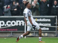 Swansea’s Jamal Lowe opened the scoring for Swansea (PA)