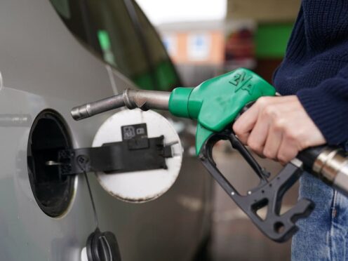 Average petrol prices are exceeding 150p per litre for the first time since November last year, new figures show (Joe Giddens/PA)