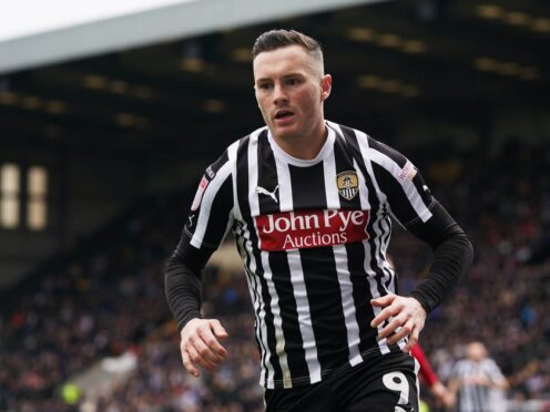 Notts County’s Macaulay Langstaff during the Sky Bet League Two match at Meadow Lane, Nottingham. Picture date: Saturday March 23, 2024.