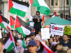 The Al Quds Day demonstration and pro-Israel counter protest come the same day new powers to prevent ‘disruptive’ protests come into force (Victoria Jones/PA)