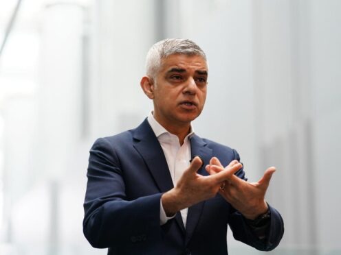Mayor of London Sadiq Khan said that ‘London needs the rest of the country just like the rest of the country needs London’ (Jordan Pettitt/PA)