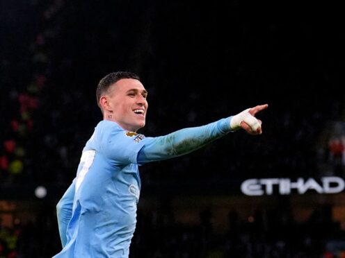 Phil Foden scored three-times for rampant Manchester City (Martin Rickett/PA)