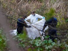 Police and forensic analysed evidence at Kersal Dale Wetlands earlier this month (Peter Byrne/PA)