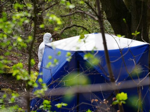 The human remains were found on Thursday in a nature reserve (Peter Byrne/PA)