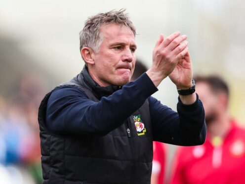 Phil Parkinson’s Wrexham took maximum points from Colchester (Rhianna Chadwick/PA)