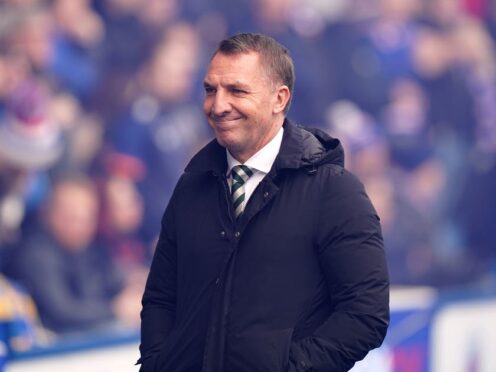 The Celtic manager is not being swayed by Rangers’ results (Jane Barlow/PA)