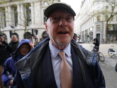 Former subpostmaster and lead campaigner Alan Bates arrives at the inquiry on Tuesday (Stefan Rousseau/PA)