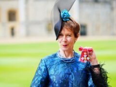 Celia Imrie was made a CBE at Windsor Castle on Tuesday (Ben Birchall/PA)