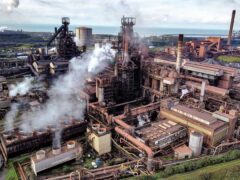 Tata Steel’s Port Talbot steelworks in South Wales (PA)