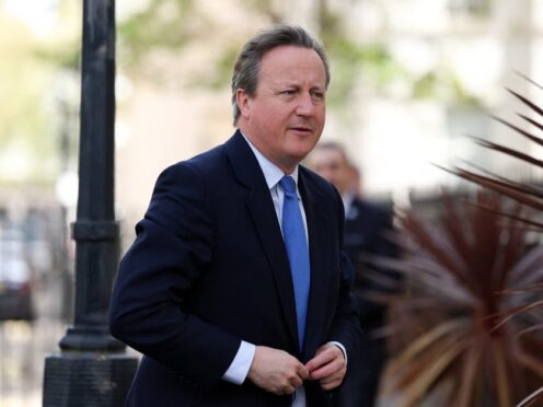 Foreign Secretary Lord David Cameron is heading to the G7 foreign ministers’ meeting (Isabel Infantes/PA)