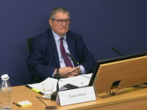 David Miller was appearing at the Horizon IT inquiry (Post Office Horizon IT Inquiry/PA)