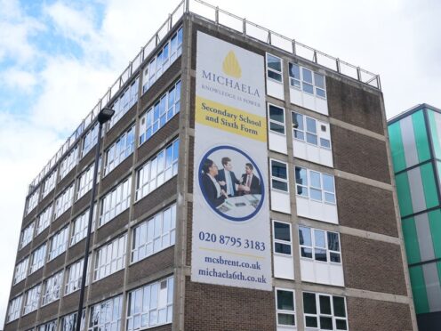 The student, who cannot be named, took legal action against Michaela Community School in Brent (Lucy North/PA)