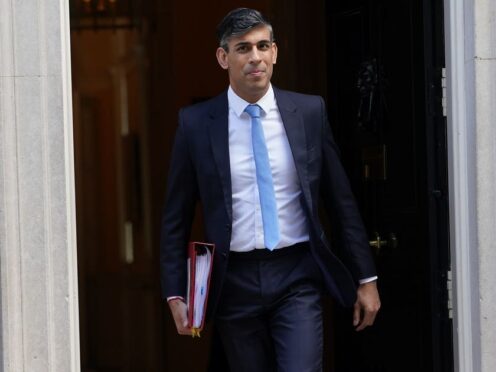 Prime Minister Rishi Sunak is heading to Warsaw and Berlin (Lucy North/PA)