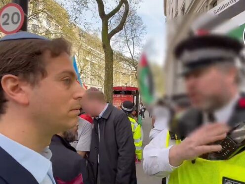 Campaign Against Antisemitism chief executive Gideon Falter was threatened with arrest near a pro-Palestine demonstration (Campaign Against Antisemitism/PA)