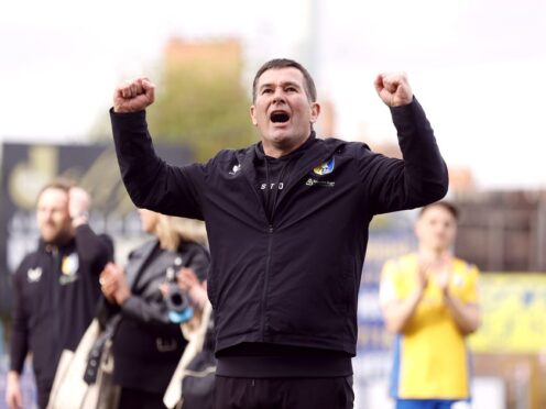 Mansfield Town manager Nigel Clough wants to end the season on a high (Nigel French/PA)