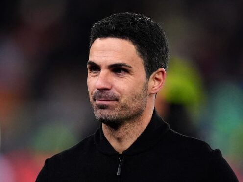 Arsenal manager Mikel Arteta saw his side move back to the top of the table (Mike Egerton/PA)