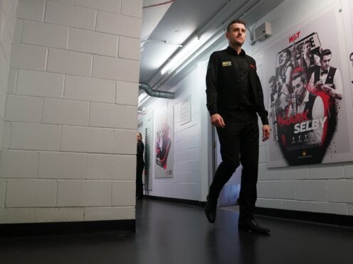 Mark Selby, pictured backstage on day three of the 2024 World Championship at the Crucible (Martin Rickett/PA)