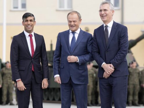 Prime Minister Rishi Sunak has promised an extra £75bn in defence spending over the next six years (Alistair Grant/PA)