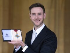 Stuart Broad was made a CBE by the Princess Royal at Windsor Castle on Tuesday (Andrew Matthews/PA)