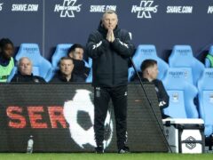 Mark Robins watched his side lose to Hull (Nigel French/PA)