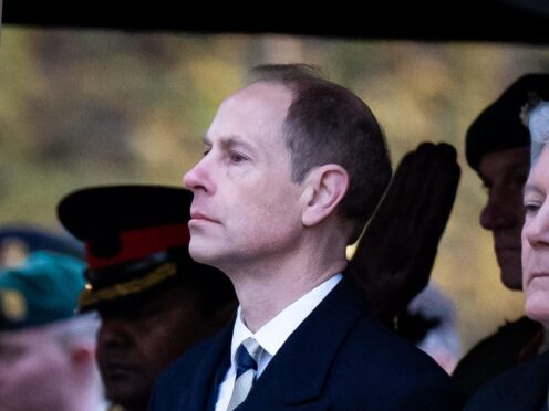 The Duke of Edinburgh attends the dawn service (Aaron Chown/PA)