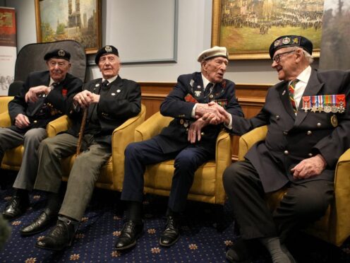 D-Day and Normandy veterans gathered in London on Friday (Gareth Fuller/PA)
