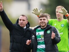 Celtic manager Brendan Rodgers hailed match-winner James Forrest (Steve Welsh/PA)