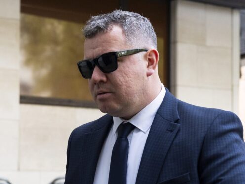 Metropolitan Police officer Jonathan Marsh, arrives at Westminster Magistrates’ Court, central London, for sentencing after he was found guilty of common assault for punching a medical worker in November 2022 after mistaking him for a suspect. Picture date: Monday April 29, 2024.