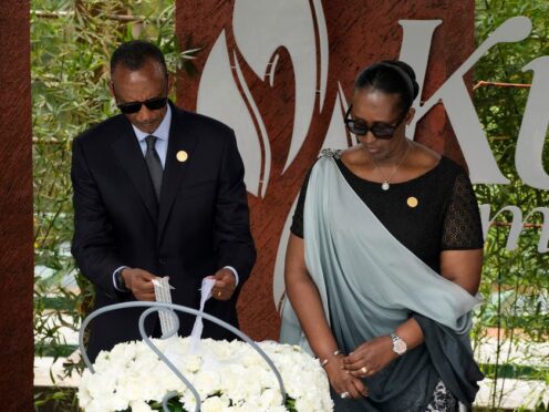 Rwandan President Paul Kagame has blamed the inaction of the international community for allowing the 1994 genocide to happen (Brian Inganga/AP)