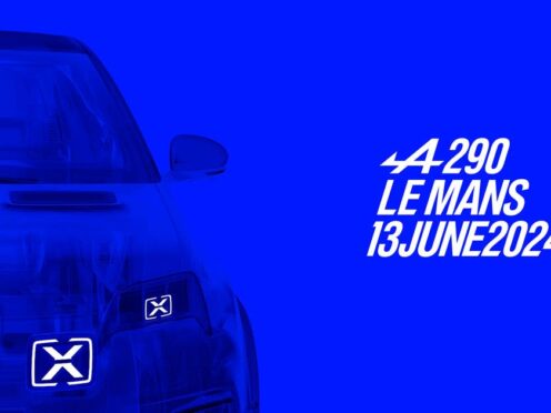 The new electric Alpine A290 will have its world debut at the 24 hours of Le Mans in June. (Credit: Alpine cars Media)