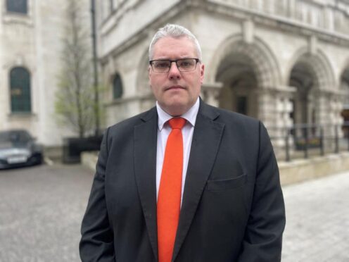 DUP interim leader Gavin Robinson has said the party’s focus remains ‘undiminished’ despite an ‘incredibly difficult and shocking’ six days since the resignation of Sir Jeffrey Donaldson (Jonathan McCambridge/PA)