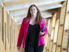 Green MSP Gillian Mackay has brought forward legislation which aims to create buffer zones preventing protesters from gathering outside clinics where abortions are carried out (Jane Barlow/PA)