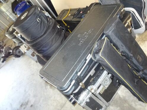 Some of the recovered musical equipment belonging to Dr Feelgood (Essex Police/ PA)