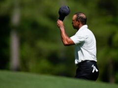 Tiger Woods posted his worst score ever in the Masters with a third round of 82 (Matt Slocum/AP)