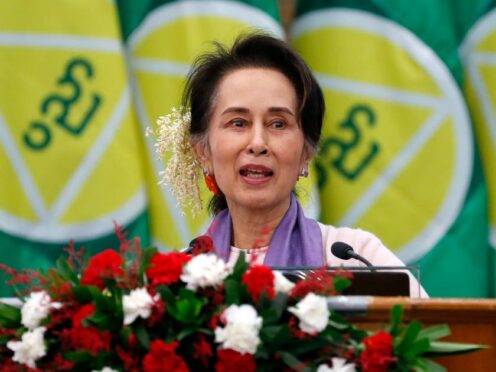 Myanmar’s former leader Aung San Suu Kyi (Aung Shine Oo/ AP File)
