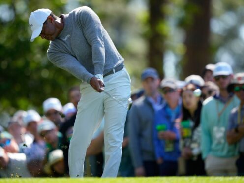 Tiger Woods made a record 24th consecutive cut in the Masters (Matt Slocum/AP)