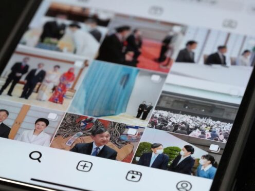 Japan’s Imperial Household Agency has posted photos on Instagram (Eugene Hoshiko/AP)
