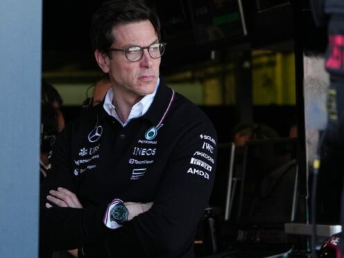 Mercedes team boss Toto Wolff decided to attend the Japanese Grand Prix after initially planning to remain in Europe. (Asanka Brendon Ratnayake/AP)