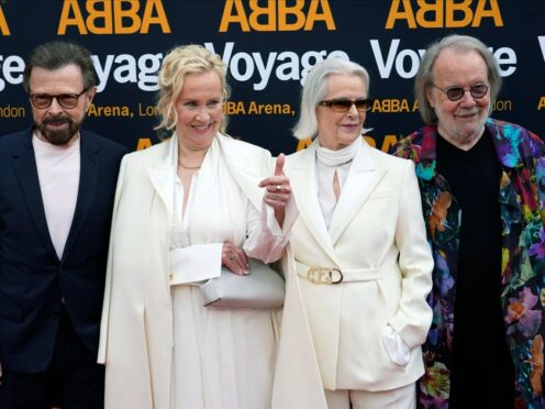 The members of ABBA, Bjorn Ulvaeus, Agnetha Faltskog, Anni-Frid Lyngstad and Benny Andersson (Alberto Pezzali/AP)
