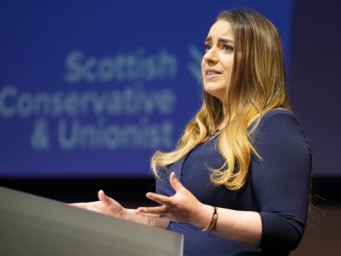 Scottish Conservative deputy leader Meghan Gallacher complained ministers had been ‘slow’ to respond to the Cass review into gender indentity services (Andrew Milligan/PA)