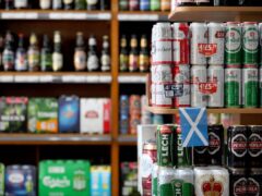 Holyrood has backed Scottish Government plans to increase the minimum unit price charged for alcohol from 50p a unit to 65p a unit. (Jane Barlow/PA)