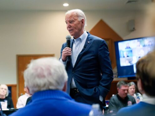President Joe Biden speaking in Scranton (Alex Brandon/AP)