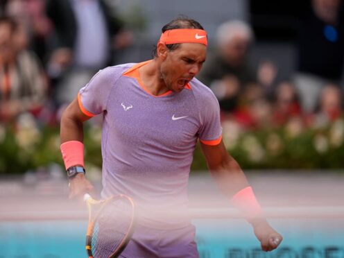 Rafael Nadal claimed victory in front of a home crowd (AP Photo/Manu Fernandez)