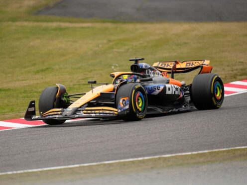 McLaren driver Oscar Piastri was quickest in a rain-affected second practice session for the Japanese Grand Prix (Hiro Komae/AP)