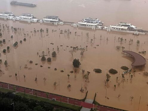 Heavy rainstorms that swept across southern China over the weekend have killed some in riverside cities while tens of thousands have been evacuated across Guangdong and in emergency shelters (Chinatopix Via AP)