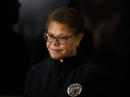 Los Angeles mayor Karen Bass said she and her family are fine (AP)
