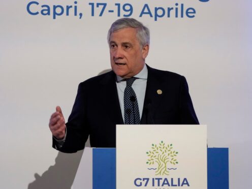 Italian Foreign Minister Antonio Tajani (Gregorio Borgia/AP)