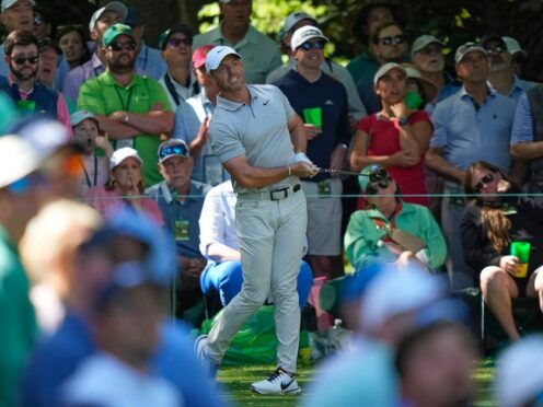 Rory McIlroy, of Northern Ireland, watches his tee shot on the seventh hole during the second round (Matt Slocum/AP)